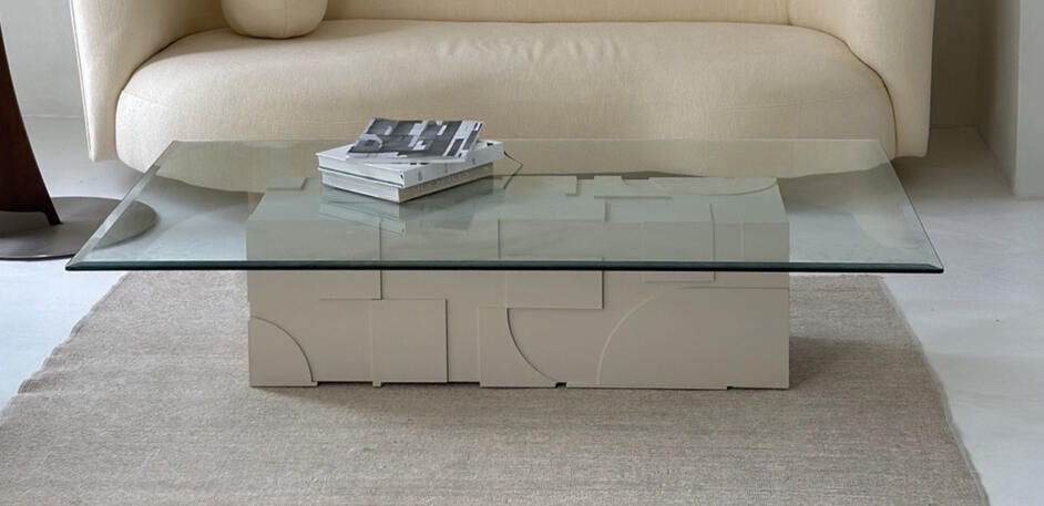 Geo plinth coffee table