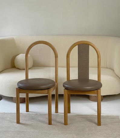 Upcycled perspex curve chairs