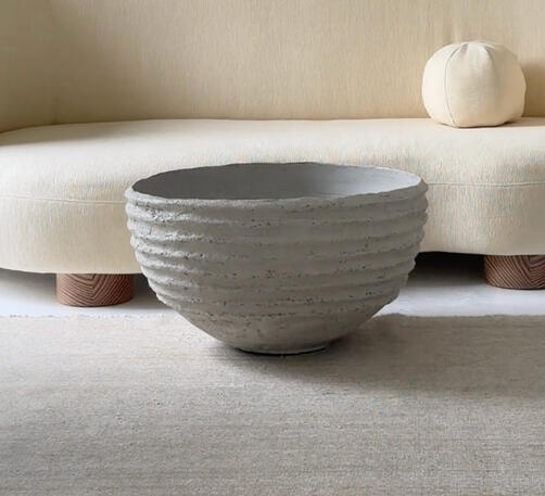 Large half gym-ball planter